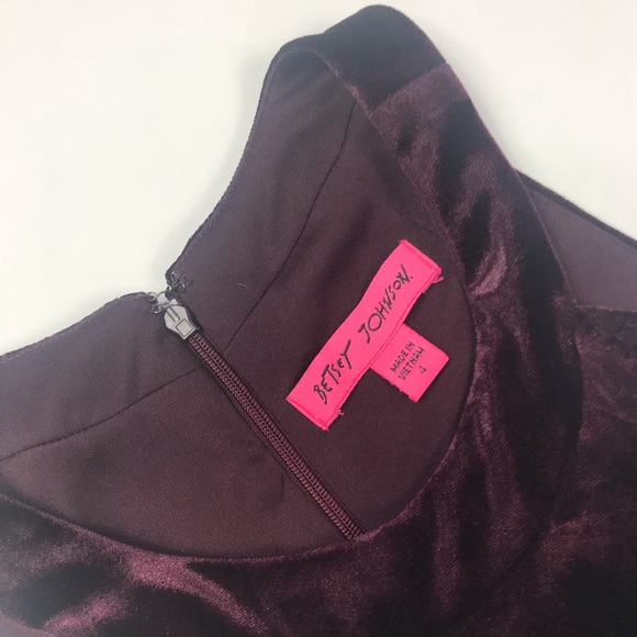 Betsey Johnson Velvet Midi Holiday Dress - Picture 6 of 7